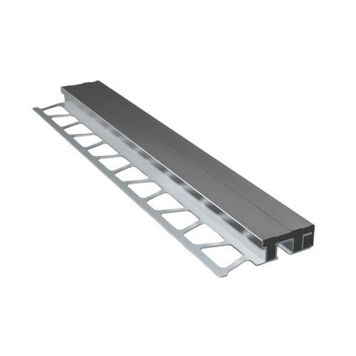 MERDİVEN BASAMAK PROFİLİ LASTİKLİ 2.5 MT GRİ  / 20